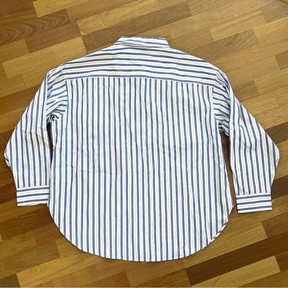 LAUREN RALPH LAUREN WOMAN Kotta Shirt Women's PLUS SIZE 2X Blue White Stripe NWT - Picture 12 of 12